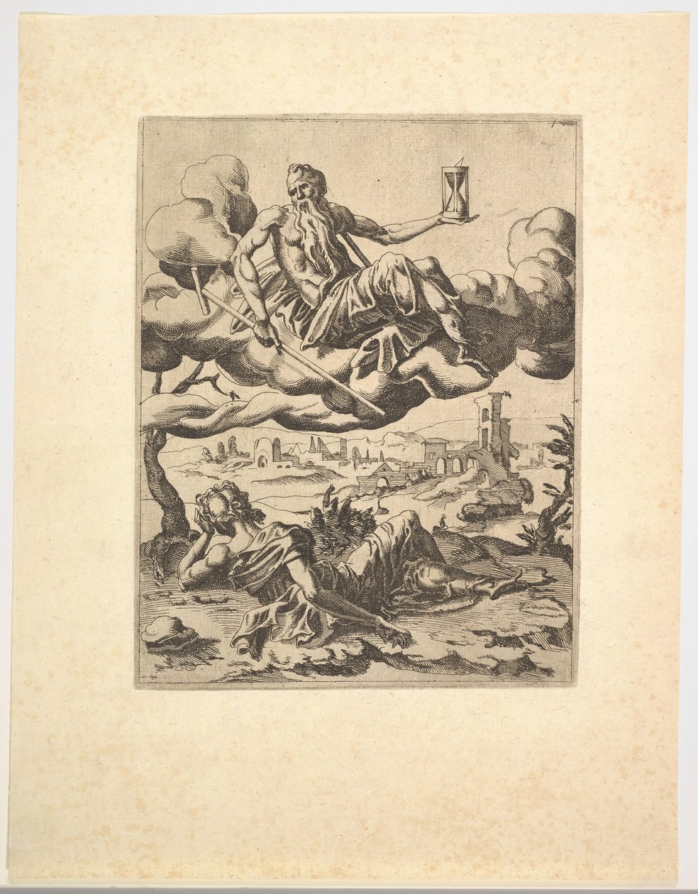 The Triumph of Time fra The Triumphs of Petrarch, ca. 1548-49. av Unbekannt