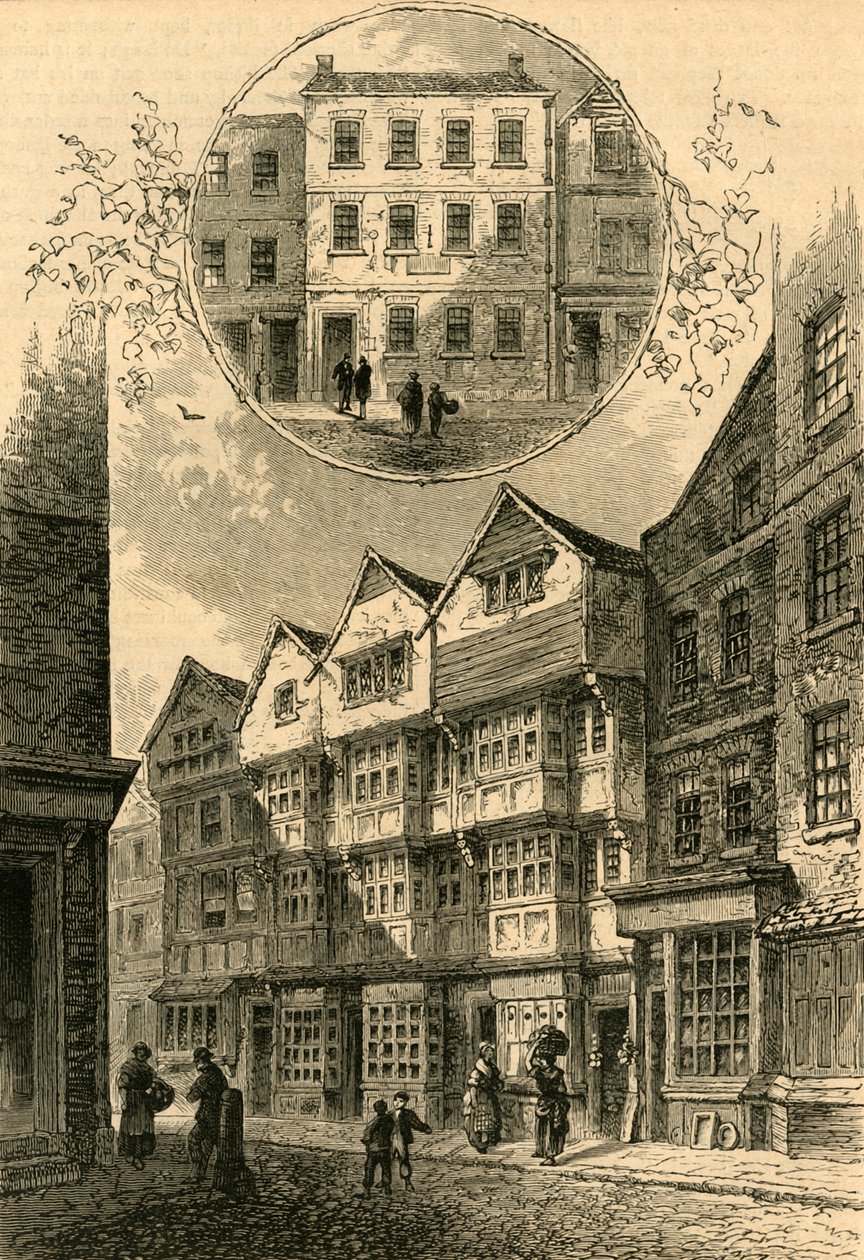 Trompeten, etterpå hertugen av York, Shire Lane, 1778. Elias Ashmoles House, 1897. av Unbekannt