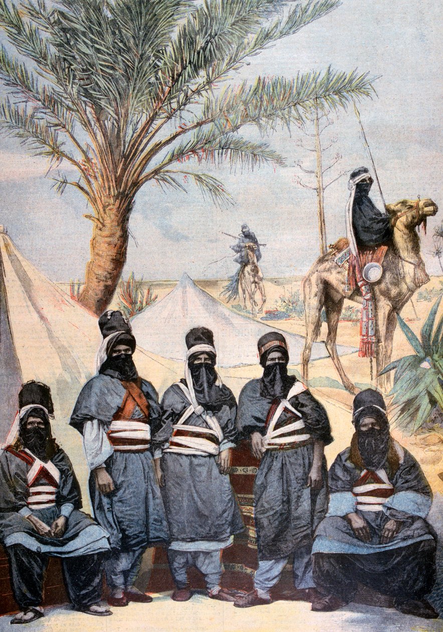 Tuareg-karavanen på vintervelodromen, Paris, 1894 av Unbekannt