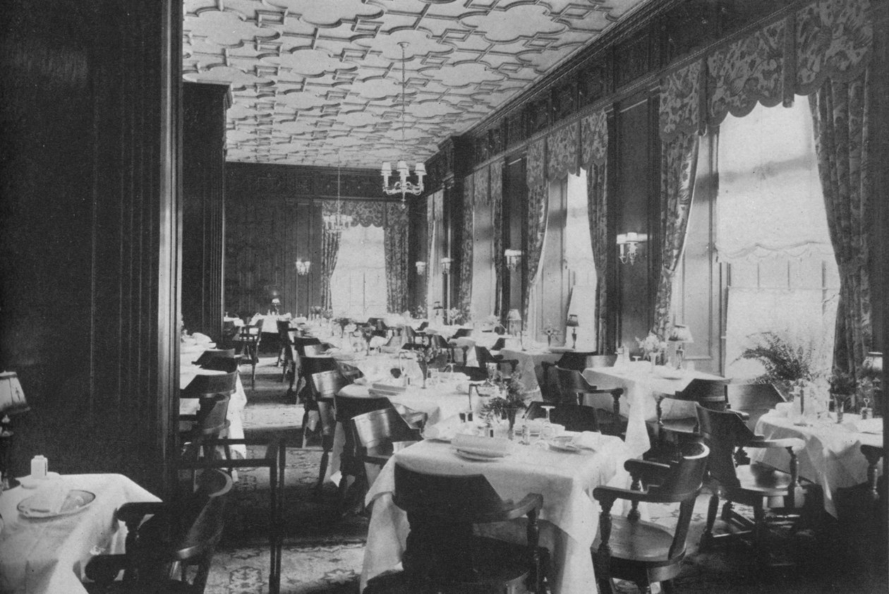 The Tudor Dining Room, Melbourne Hotel, St Louis, Missouri, 1924 av Unbekannt
