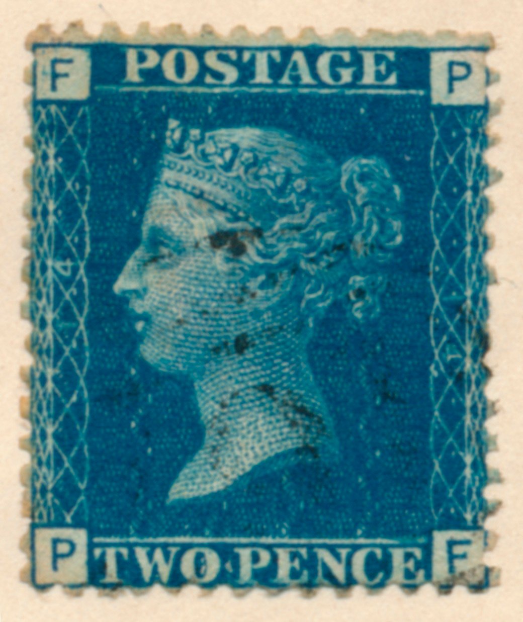 The Two Penny Blue eller The Two Pence Blue frimerke, 1840-tallet av Unbekannt