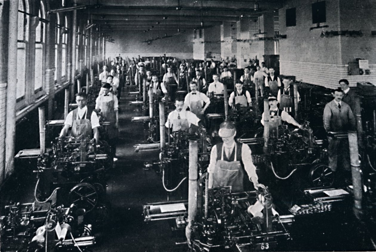 U.S.A. Government Printing Office driver også 126 støpemaskiner, 1916 av Unbekannt