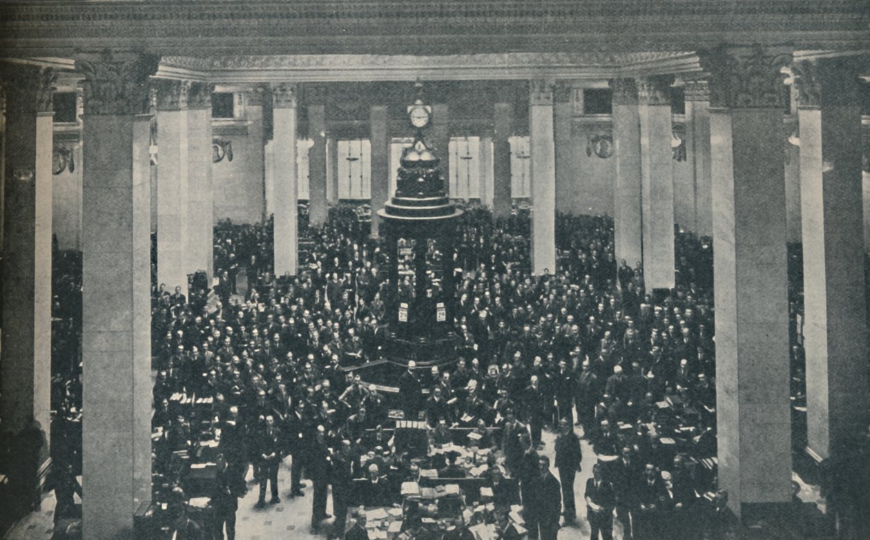 The Underwriting Room på Lloyds, med Rostrum i sentrum, 1936 av Unbekannt