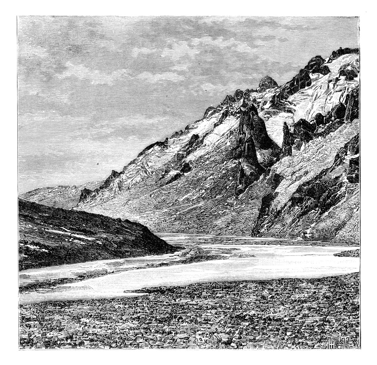 Øvre Karakash-dalen, Kina, 1895 av Unbekannt