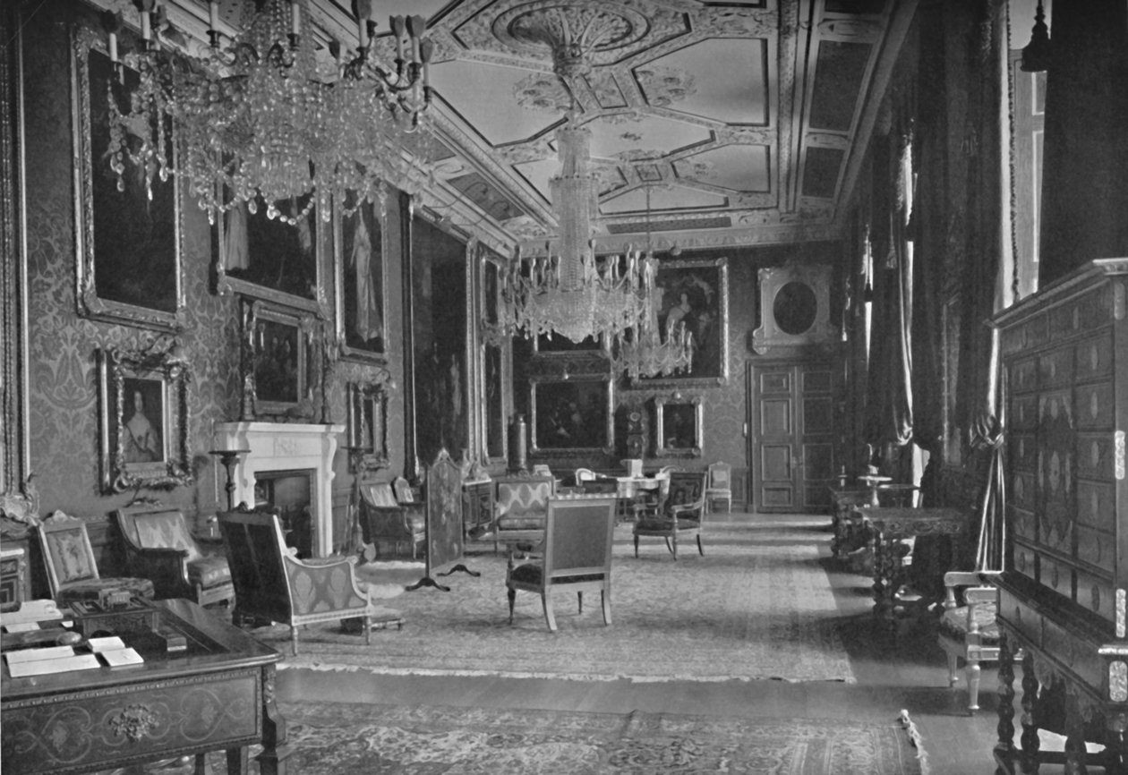 Van Dyck-rommet, Windsor Castle, 1927 av Unbekannt