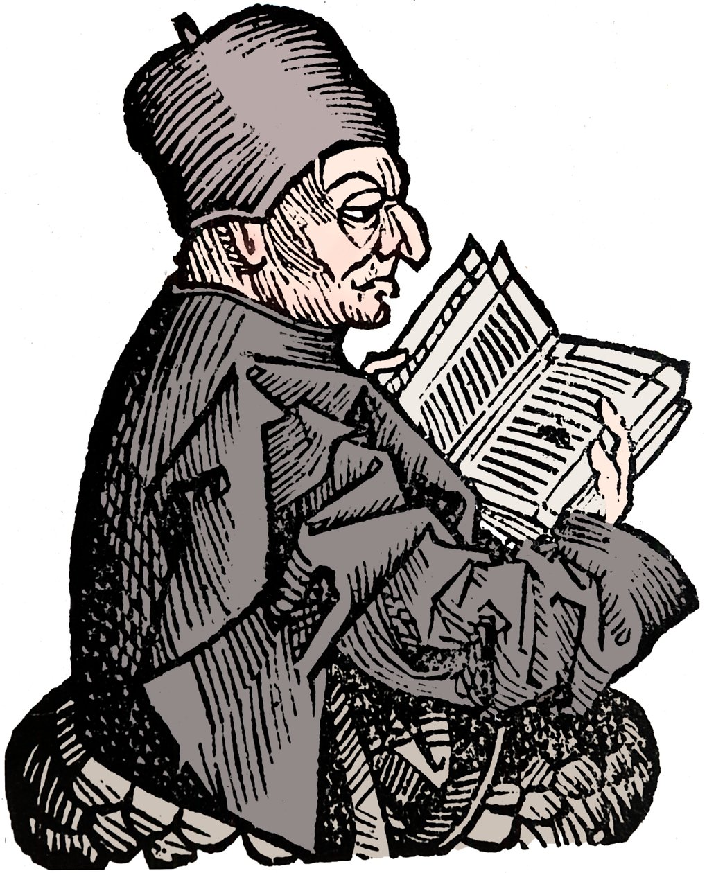 Den ærverdige Bede c673-735, angelsaksisk teolog, lærd og historiker, 1493 av Unbekannt