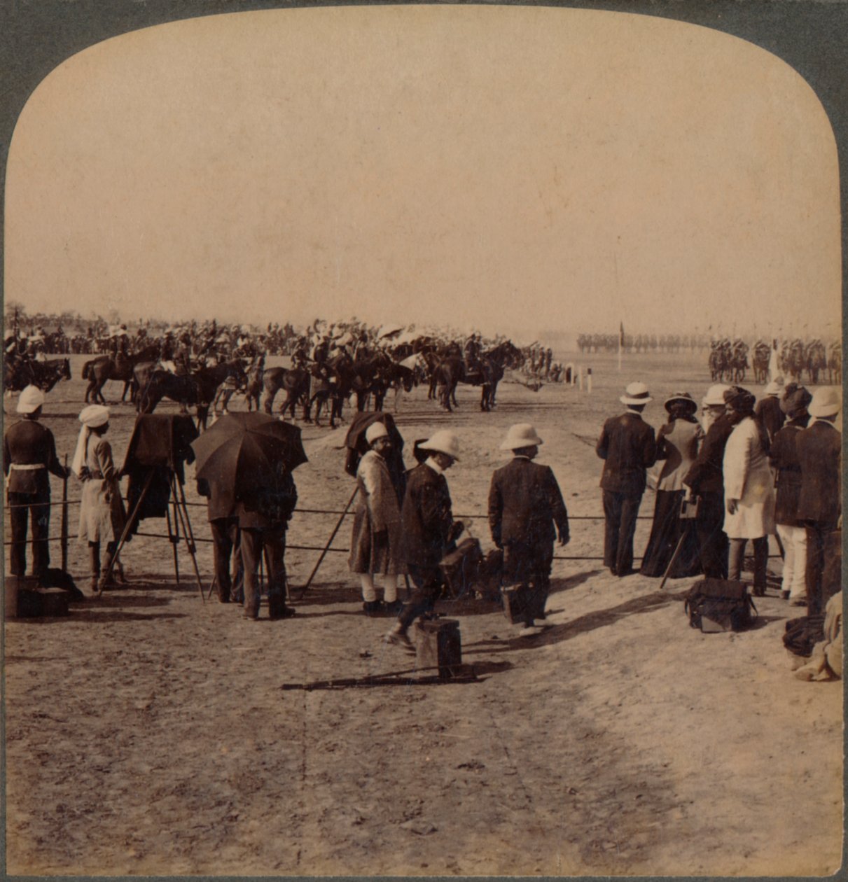 Visekongen Lord Curzon og Lord Kitchener ved Great Durbar Review, Delhi, India, 1903 av Unbekannt