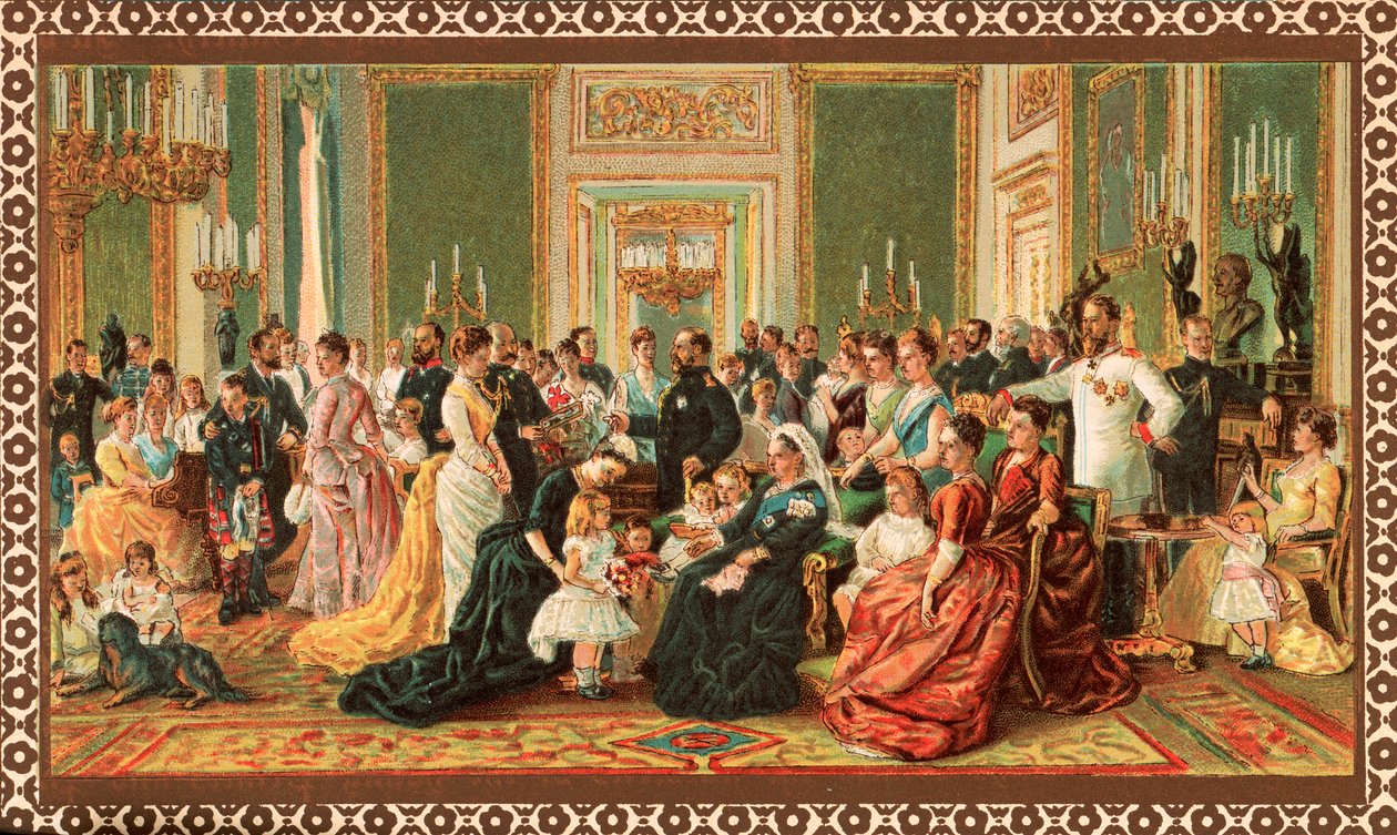 Den viktorianske kongefamilien, 1887 av Unbekannt