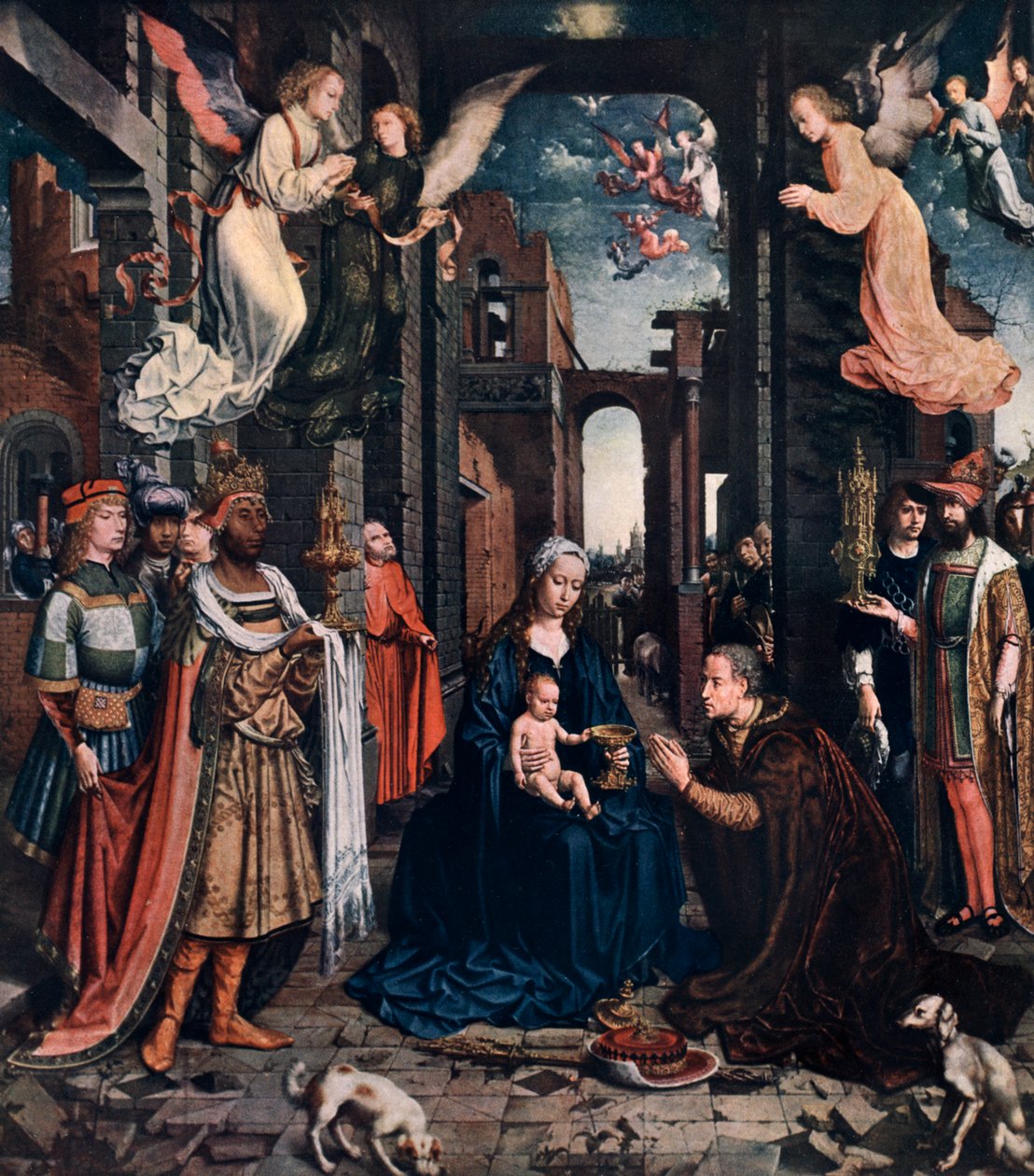 Jomfru Maria med Jesus, 1913 av Unbekannt