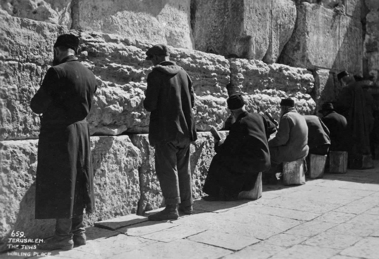 Klagemuren, Jerusalem, c1920-c1930s av Unbekannt