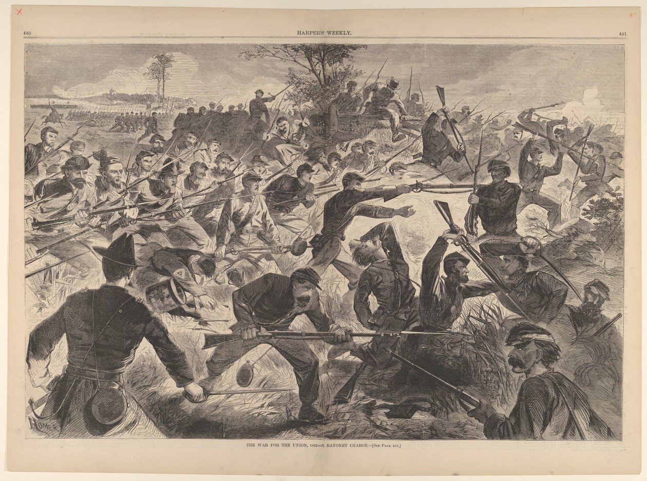 The War for the Union, 1862 - A Bayonet Charge Harpers Weekly, Vol. VII, 12. juli 1862. av Unbekannt
