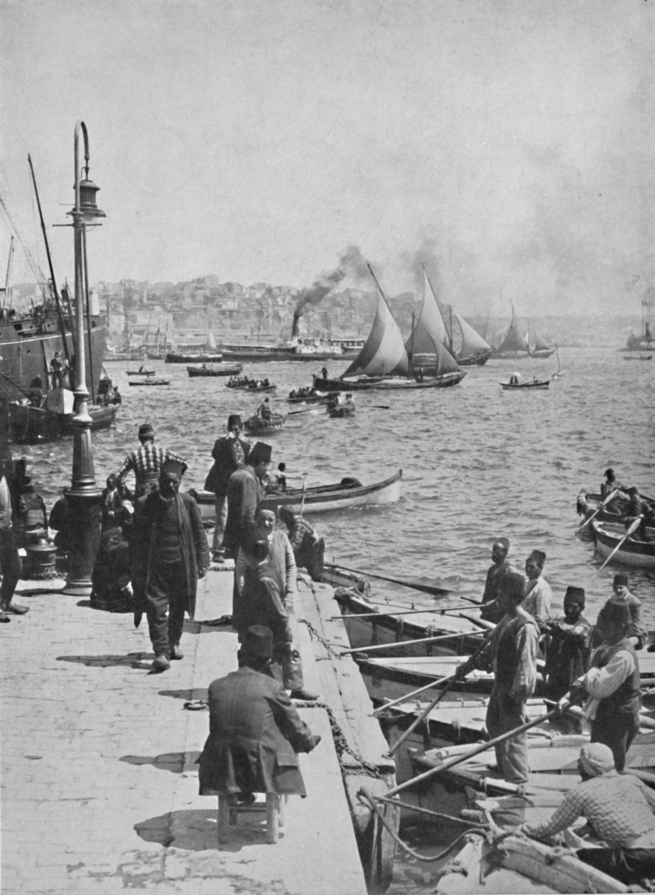 Vannfronten til Stamboul, med Pera i det fjerne, 1913 av Unbekannt