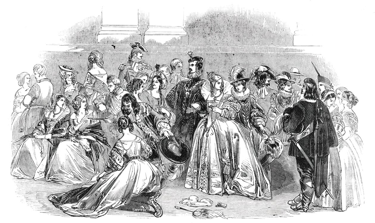 The Waverley Ball, 1844. av Unbekannt