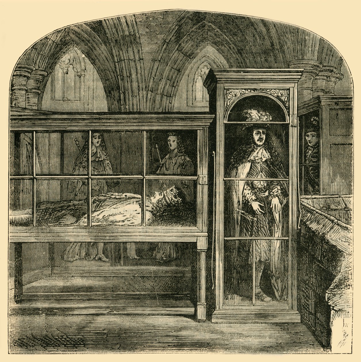 Voksfigurene i Westminster Abbey, 1881. av Unbekannt