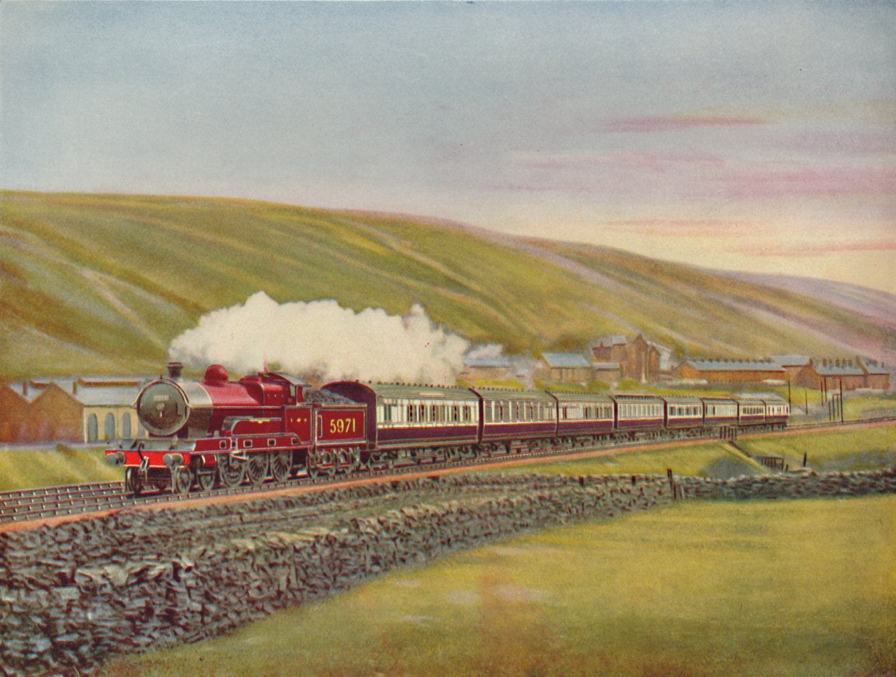 West Coast Scotsman i full fart nær Tebay, L.M.S.R., 1926 av Unbekannt