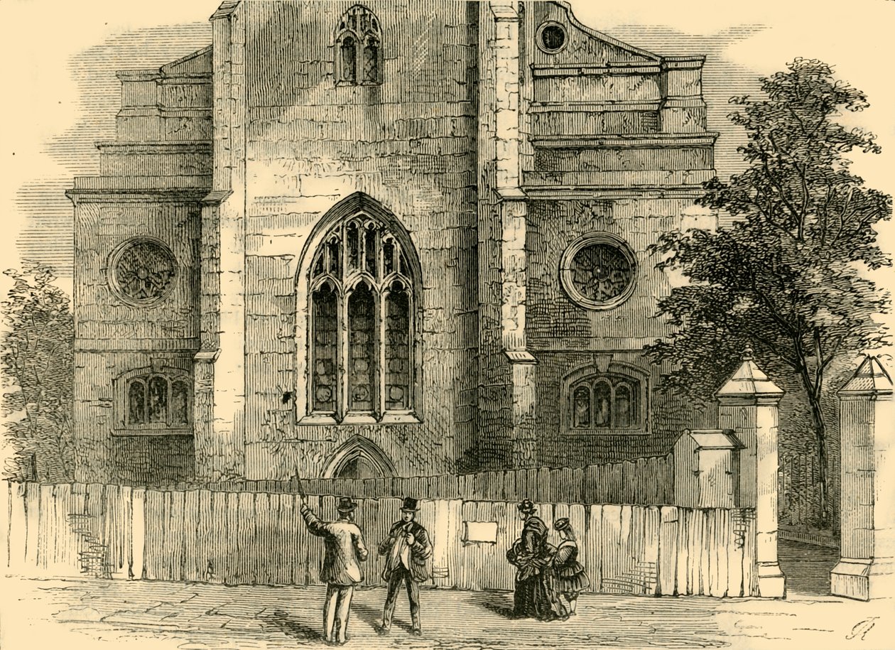 The West End of St. Andrews, Viser den gotiske buen, c1872. av Unbekannt