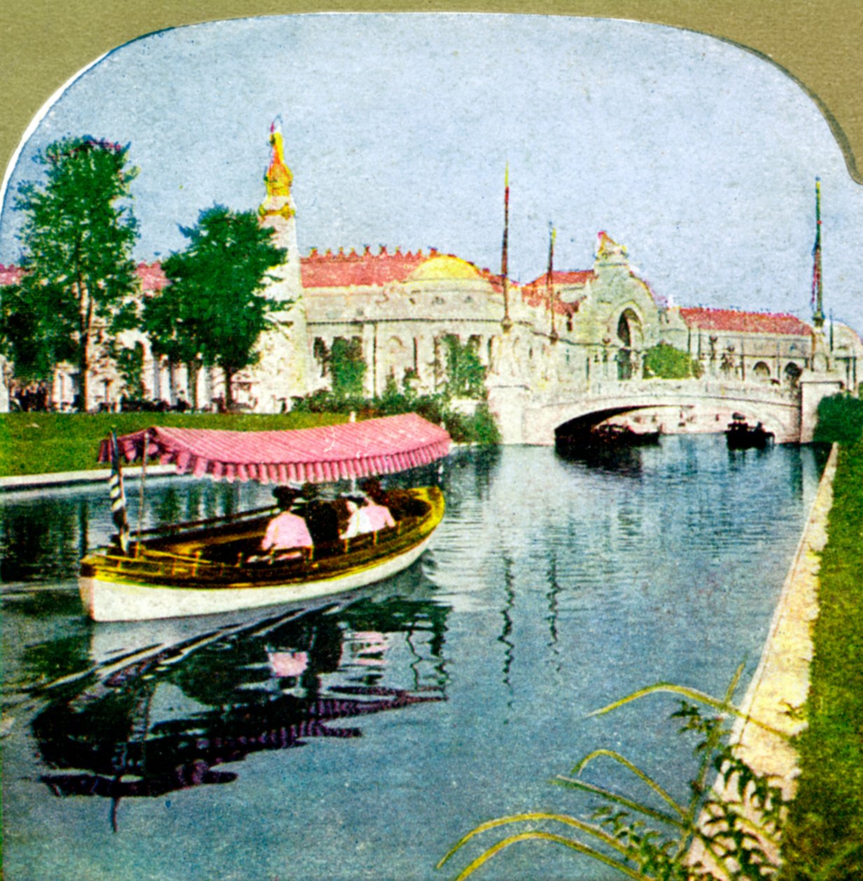 The West Lagoon fra verdensmessen, St Louis, Missouri, 1904 av Unbekannt