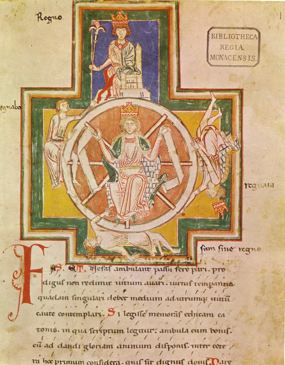 The Wheel of Fortune Rota Fortunae fra Carmina Burana, ca 1230 av Unbekannt
