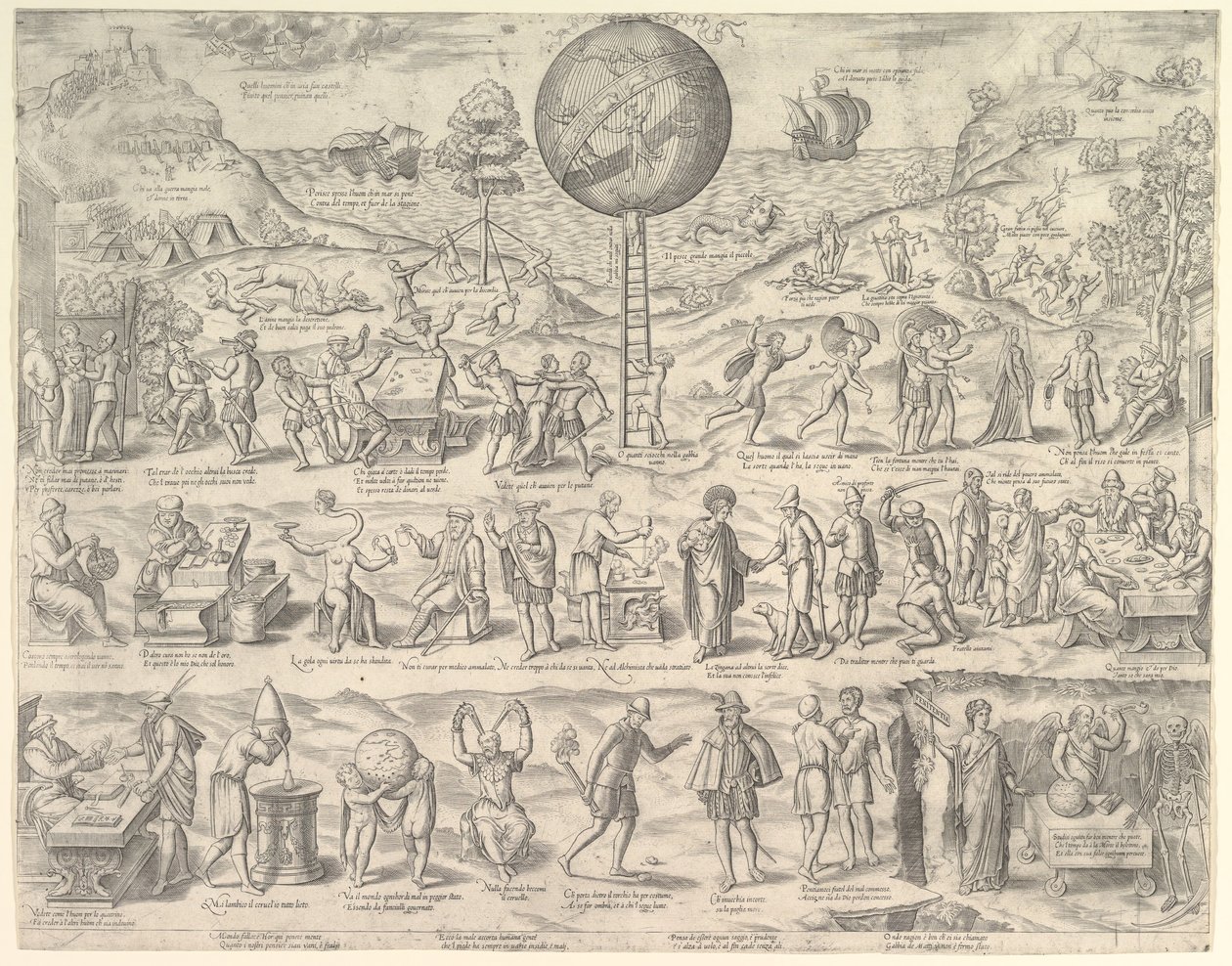 The World, Cage of Fools, 1500-tallet. av Unbekannt