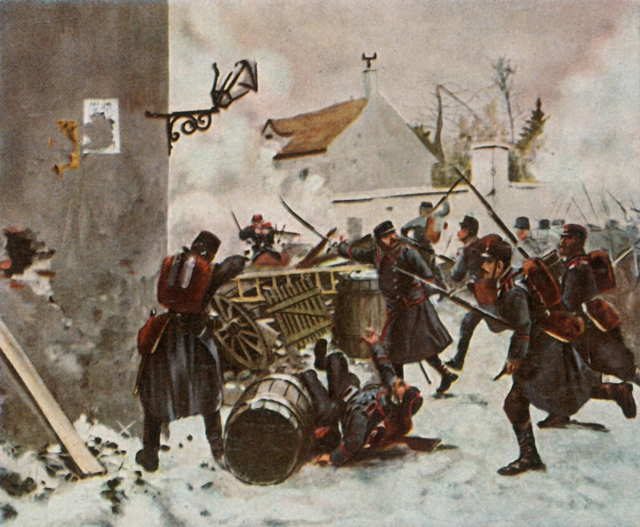Württemberg-divisjonen i Champigny, 2. desember 1870, 1936. av Unbekannt