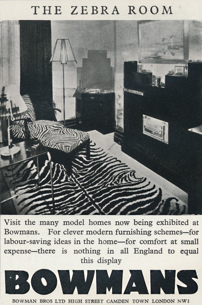 Sebrarommet - Bowmans, 1933 av Unbekannt