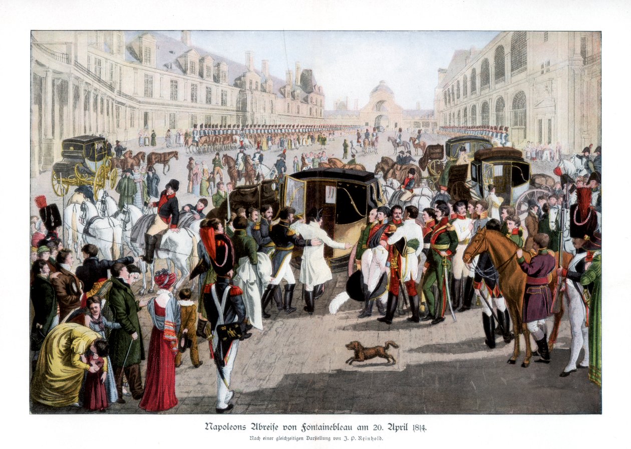 Avskjeden i Fontainebleau, Frankrike, 20. april 1814 1900 av Unbekannt