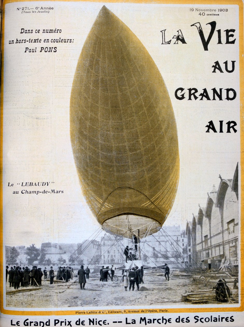 Luftskipet til Pierre og Paul Lebaudy, Frankrike, 1903 av Unbekannt