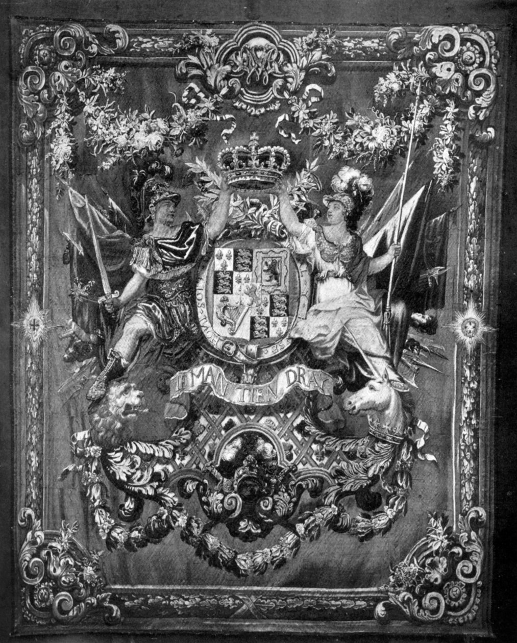 Våpene til William og Mary, 1689-1694 1930 av Unbekannt