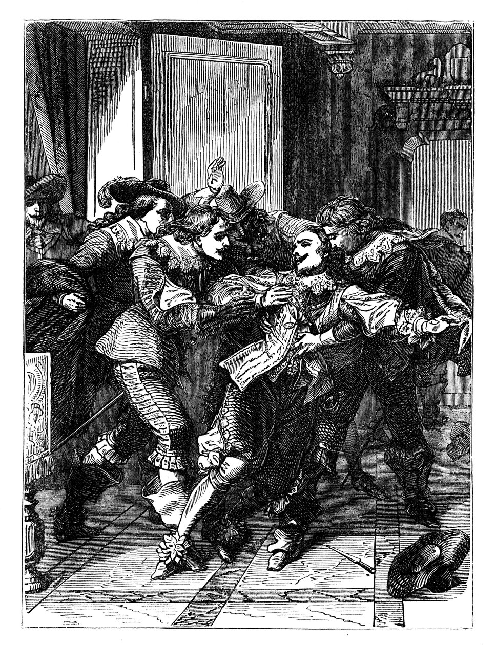 Attentatet på hertugen av Buckingham, c1902 av Unbekannt