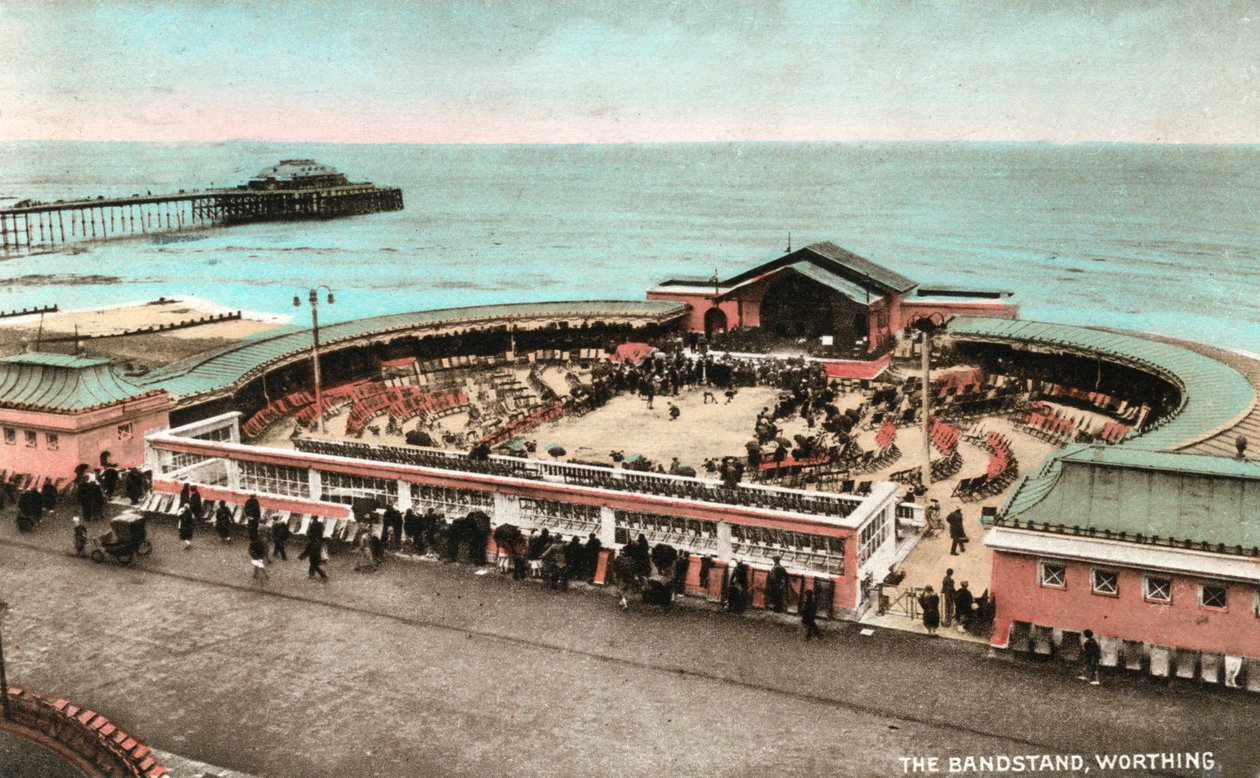 Bandstanden, Worthing, West Sussex, tidlig på 1900-tallet av Unbekannt