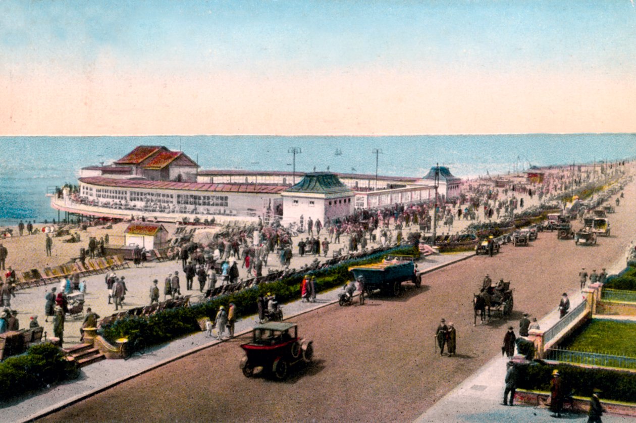 Bandstanden og promenaden, Worthing, West Sussex, tidlig på 1900-tallet av Unbekannt