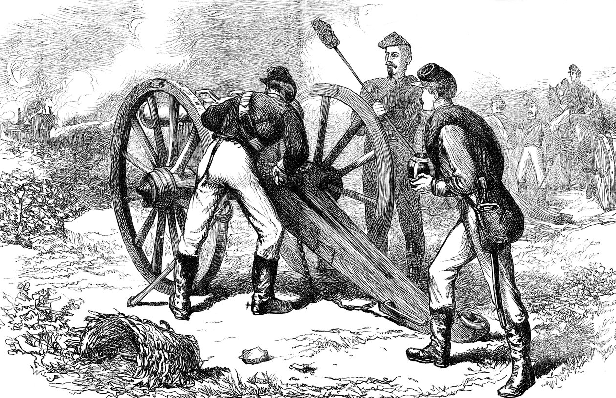 Slaget ved Chancellorsville, Virginia, amerikansk borgerkrig, 1863 c1880 av Unbekannt