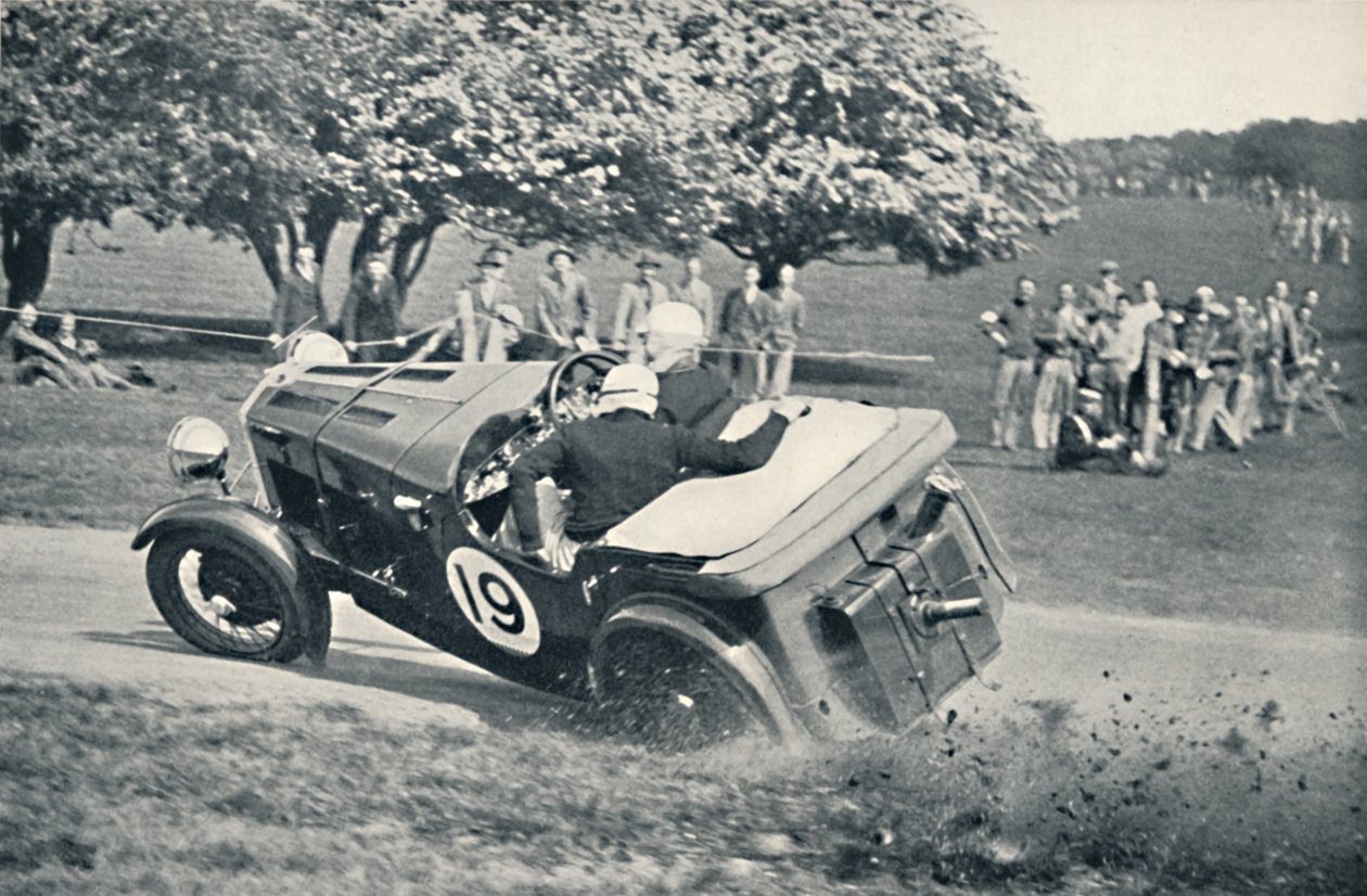 Begynnelsen på et utslipp ved Donington Park, 1937 av Unbekannt