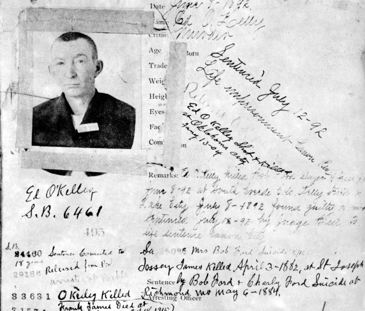 Blotteren på mannen som drepte Robert Ford, c1892 1954 av Unbekannt