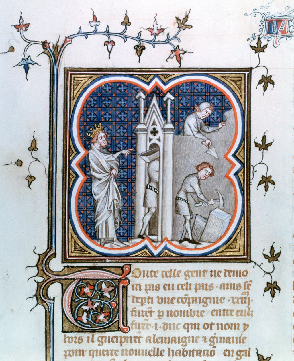 Bygningen av Paris, 1375-1380 av Unbekannt