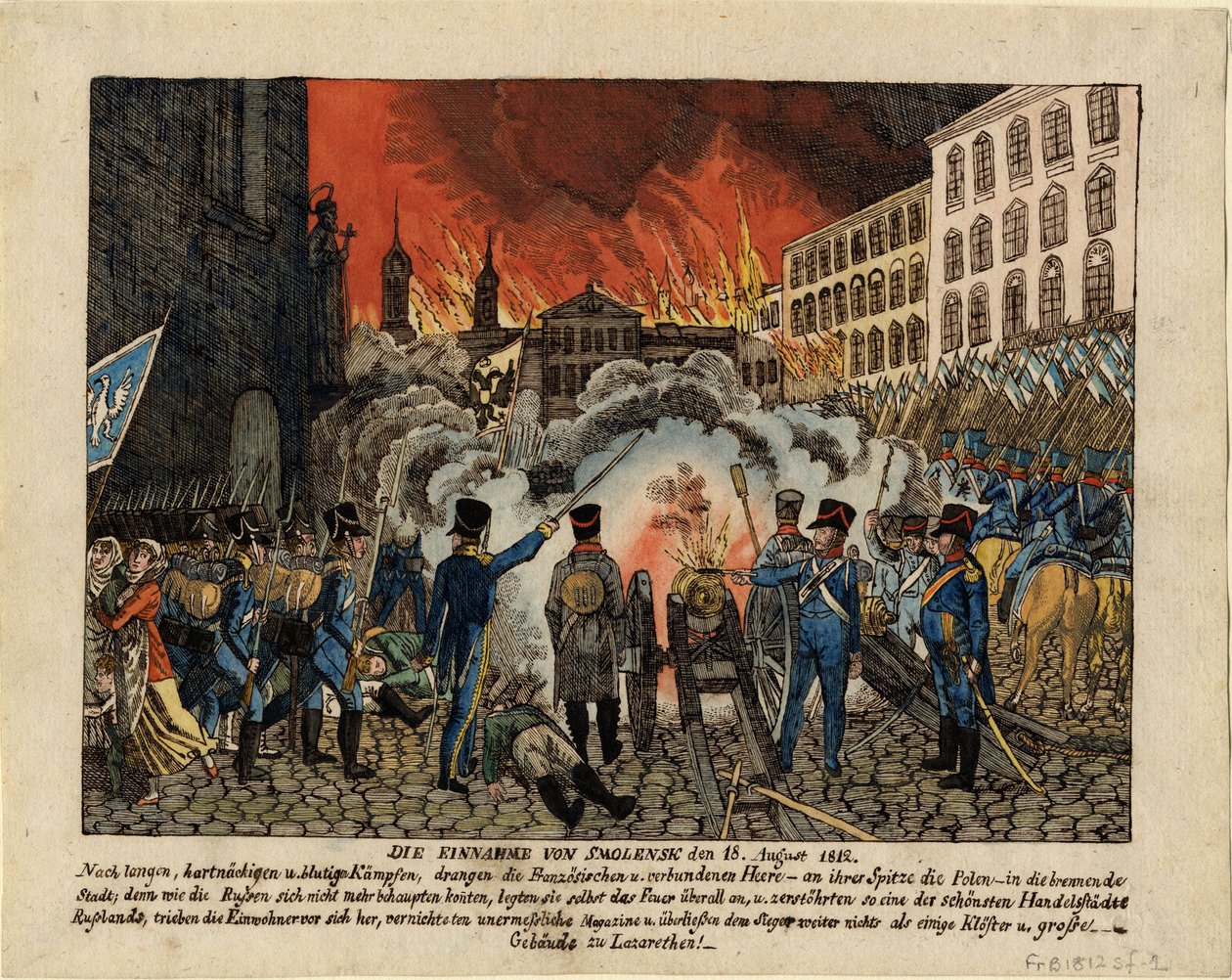 Erobringen av Smolensk 18. august 1812, 1812 av Unbekannt