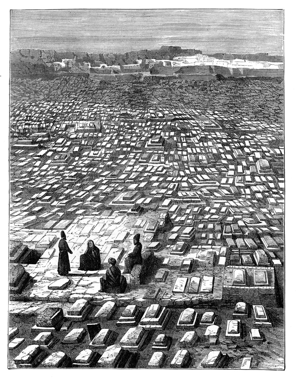 Kirkegården i Mekka, c1890 av Unbekannt