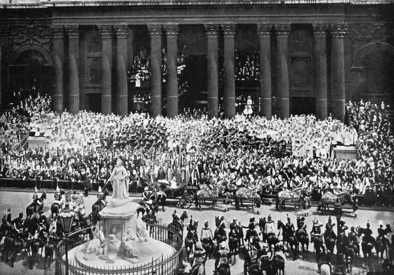 Thanksgivingsseremonien ved St Pauls Cathedral, London, 22. juni 1897 av Unbekannt