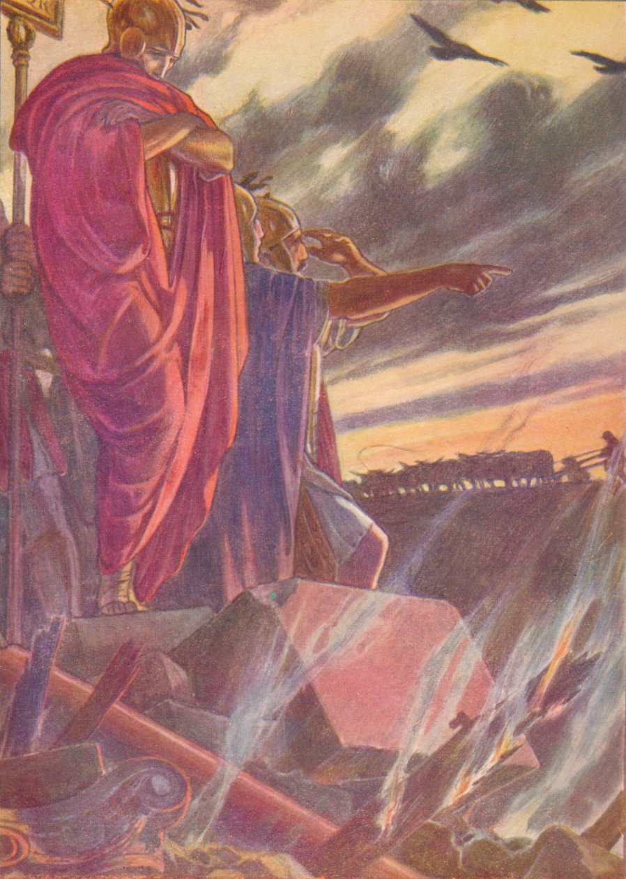 Byen ble gitt til flammene, 1912 1912 av Unbekannt