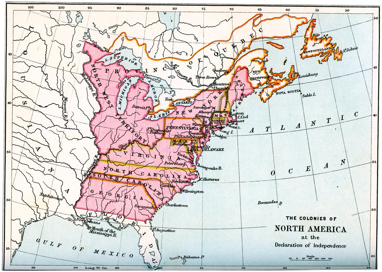 Koloniene i Nord-Amerika ved uavhengighetserklæringen, 1776 1894 av Unbekannt