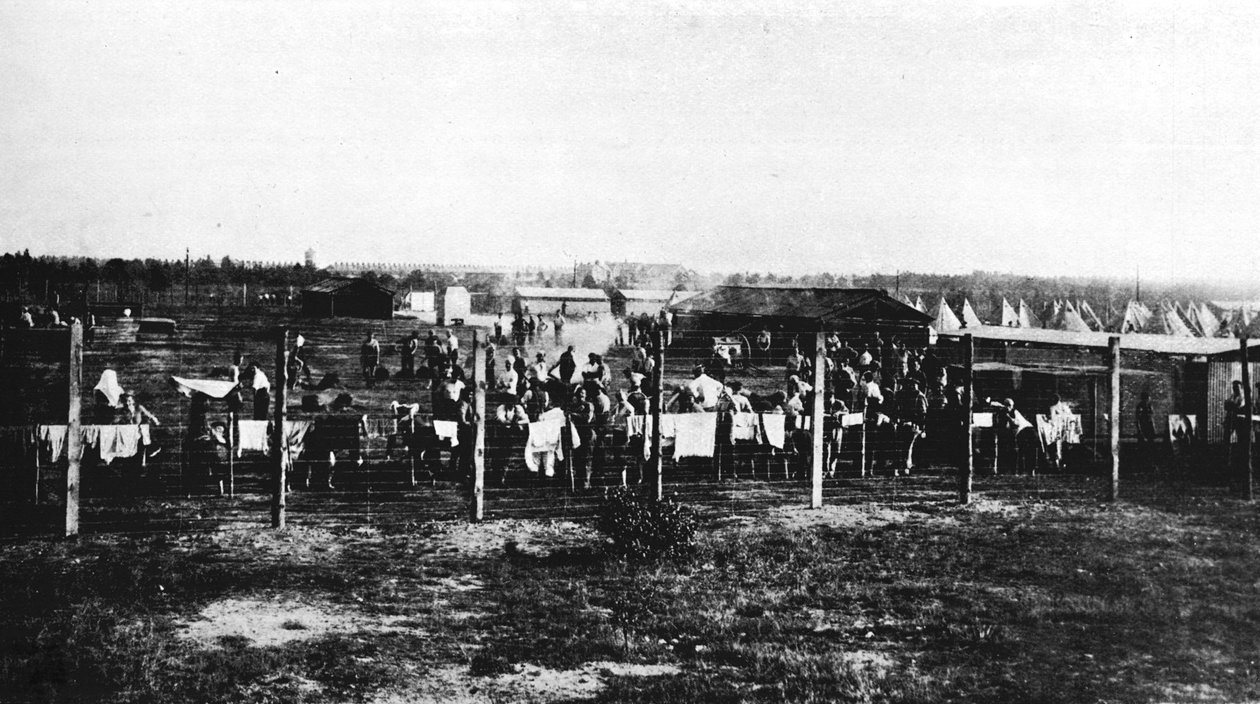 Konsentrasjonsleiren ved Frith Hill, Camberley, 1914, 1915 av Unbekannt