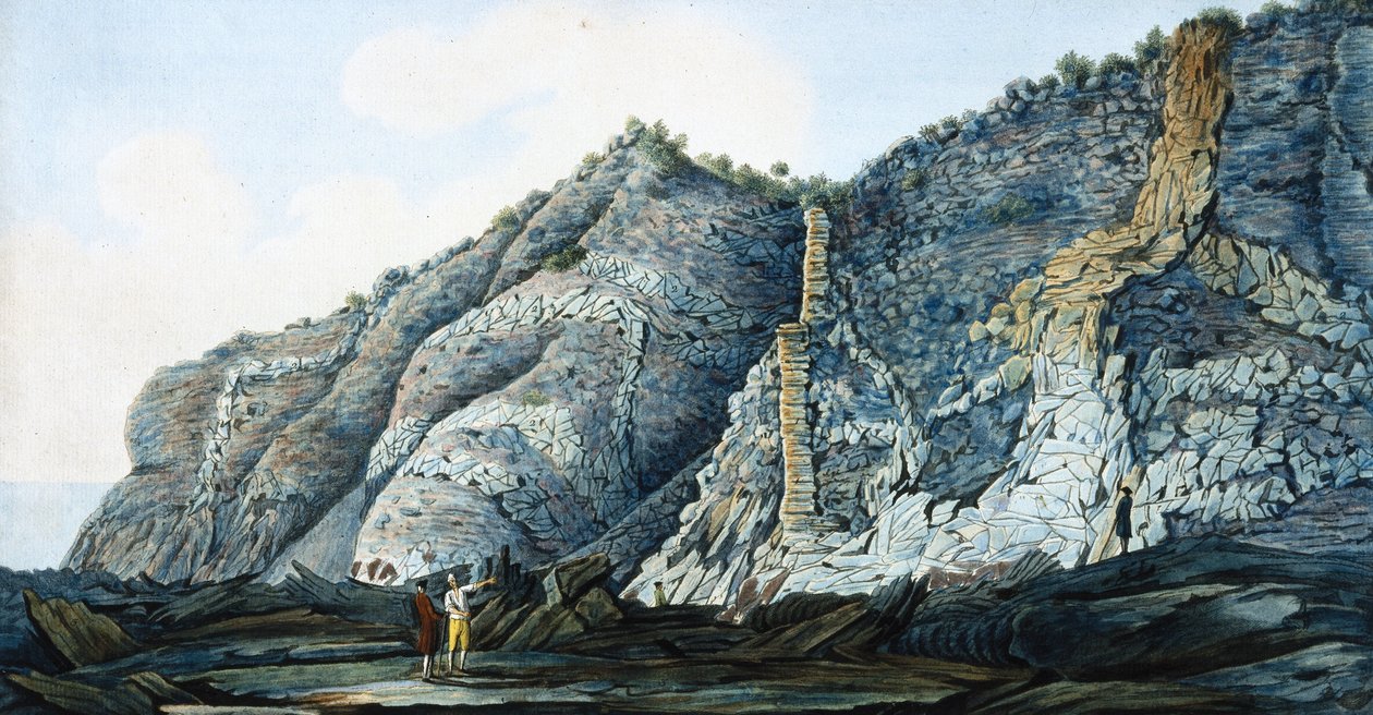 Kjeglen til Mount Somma, kongeriket Napoli, ca 1776 av Unbekannt
