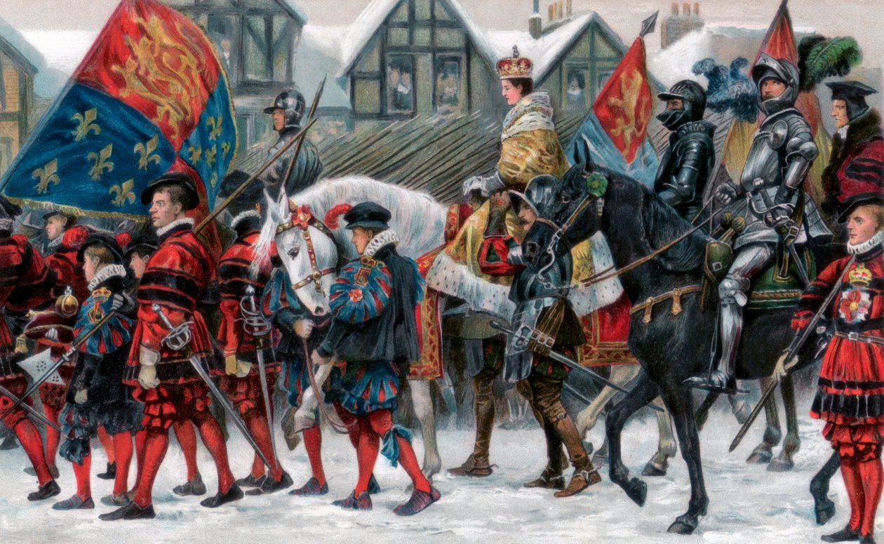 Kroningen av Edward VI, 20. februar 1547, 1902 av Unbekannt