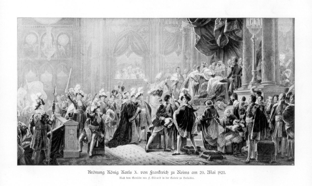 Kroningen av kong Charles X av Frankrike, Reims, 20. mai 1825 1900 av Unbekannt