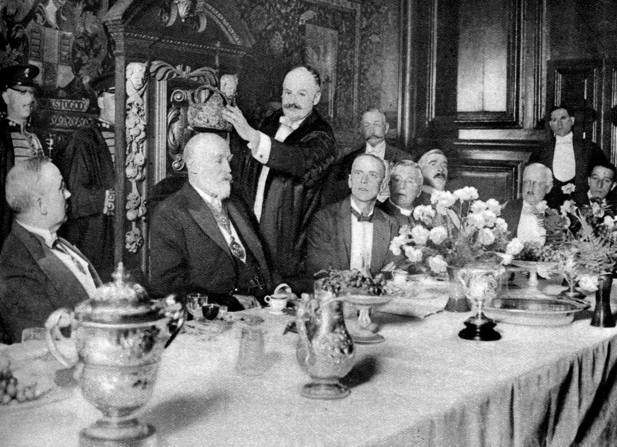 Kroningen av mesteren av Girdlers Company, London, 1926-1927 av Unbekannt