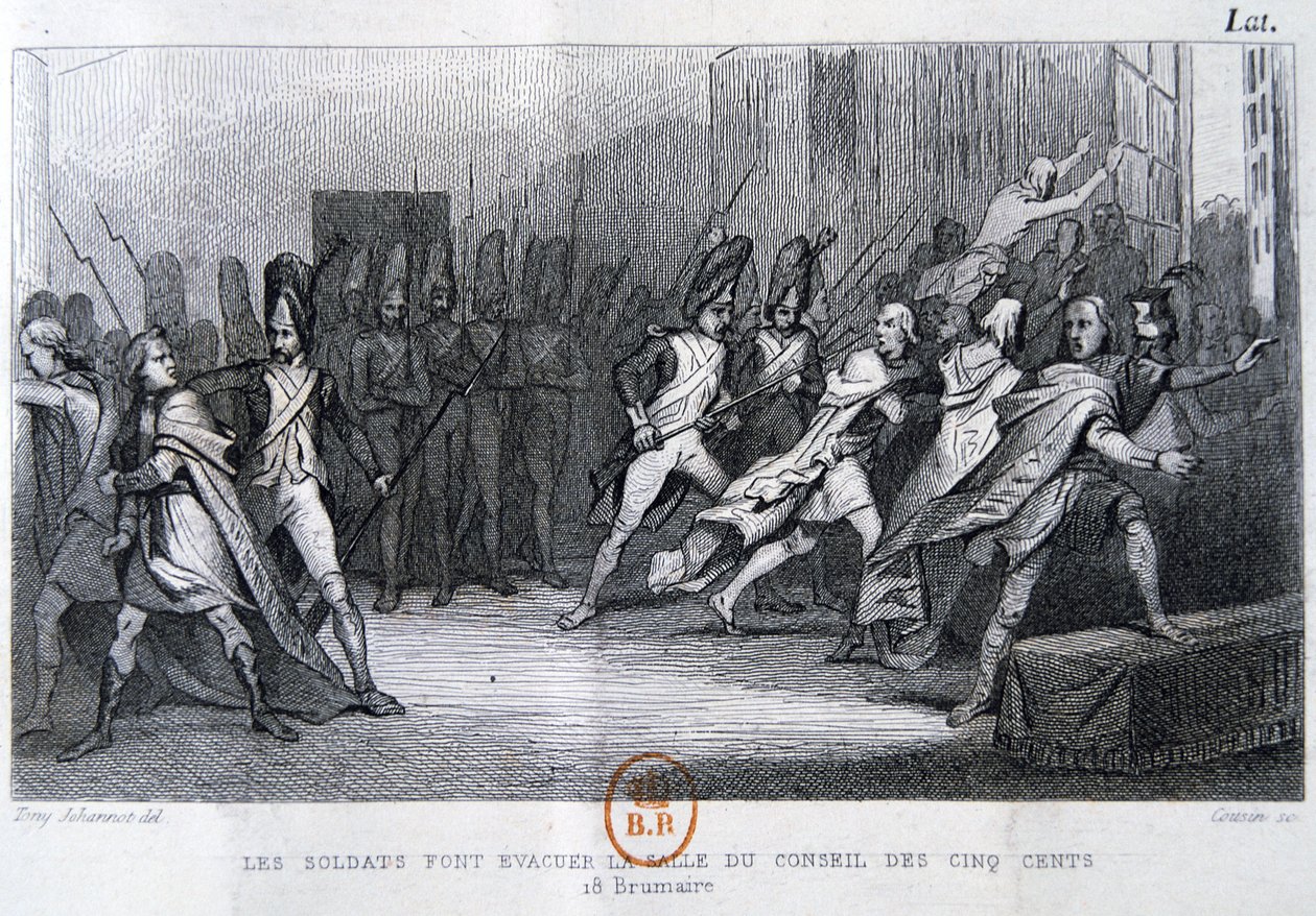 Kuppet av det 18. Brumaire 9. november 1799, 1800-tallet av Unbekannt