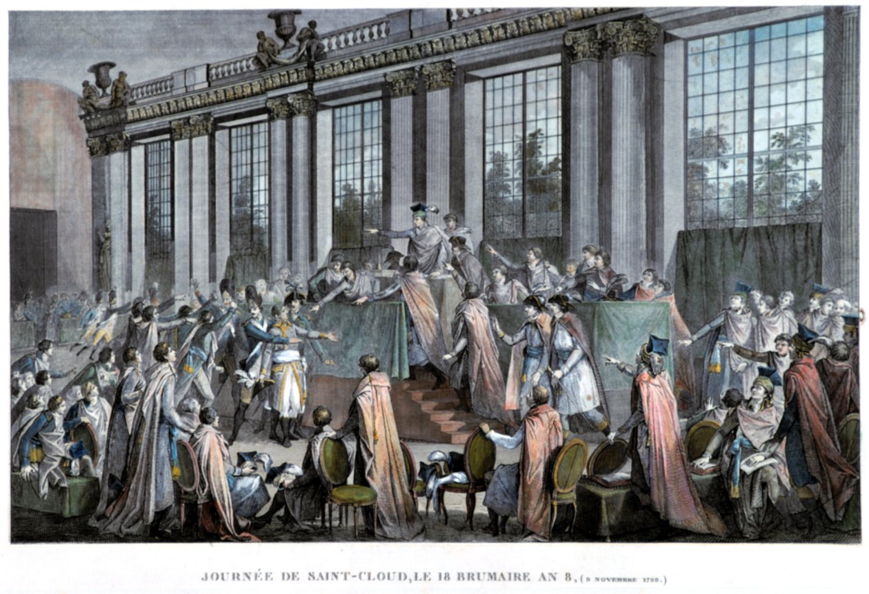 Kuppet av det 18. Brumaire 9. november 1799, 1800-tallet av Unbekannt