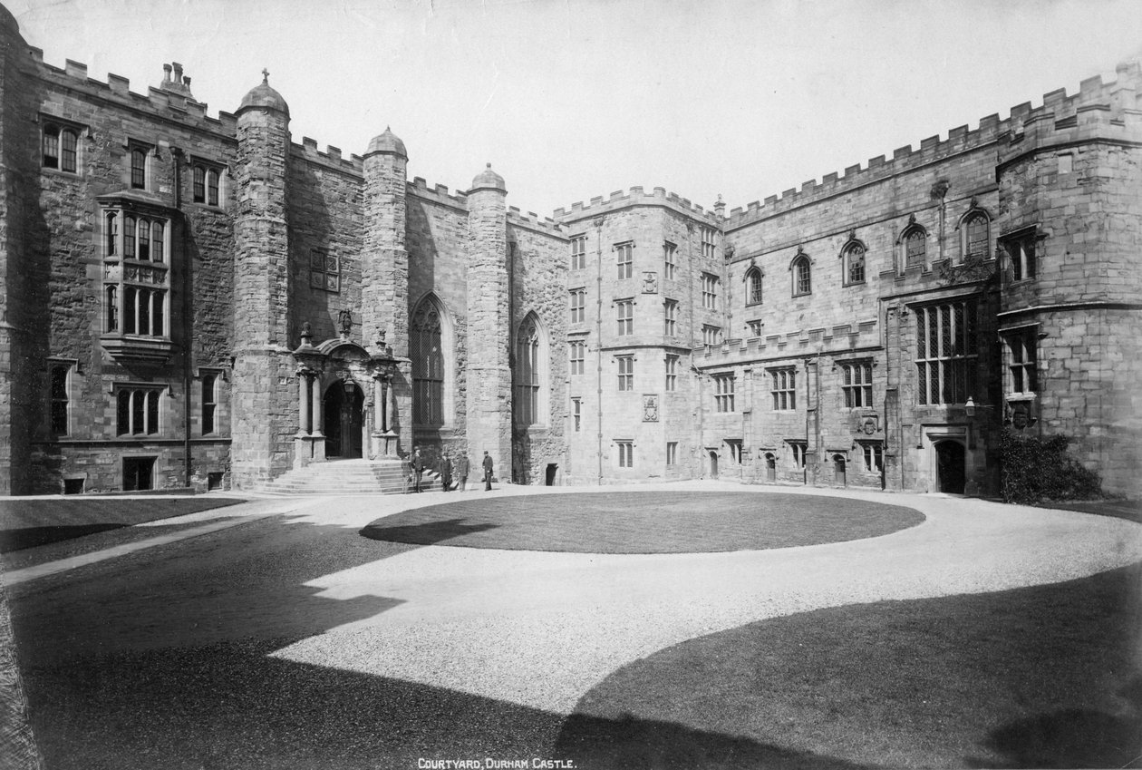 Gårdsplassen, Durham Castle, England, 1900-tallet av Unbekannt