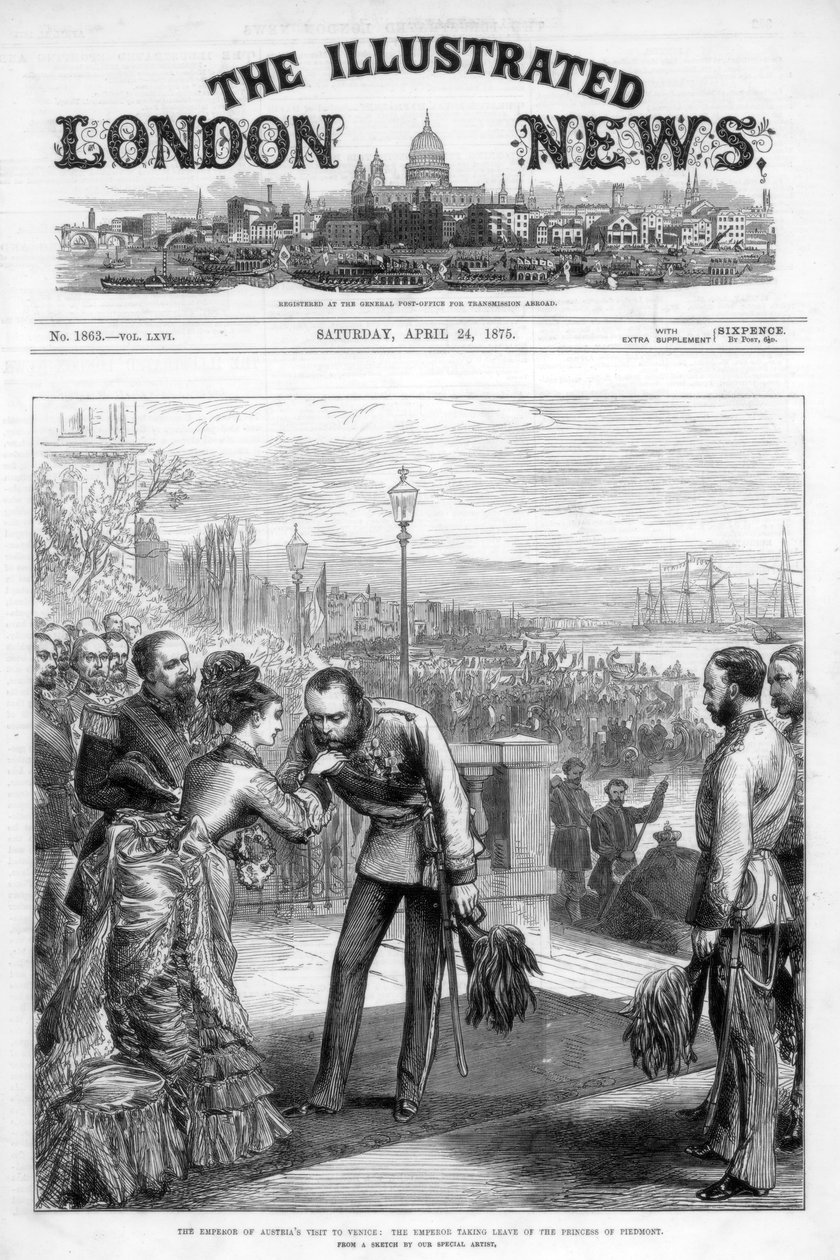 Forsiden av The Illustrated London News, 24. april 1875 av Unbekannt