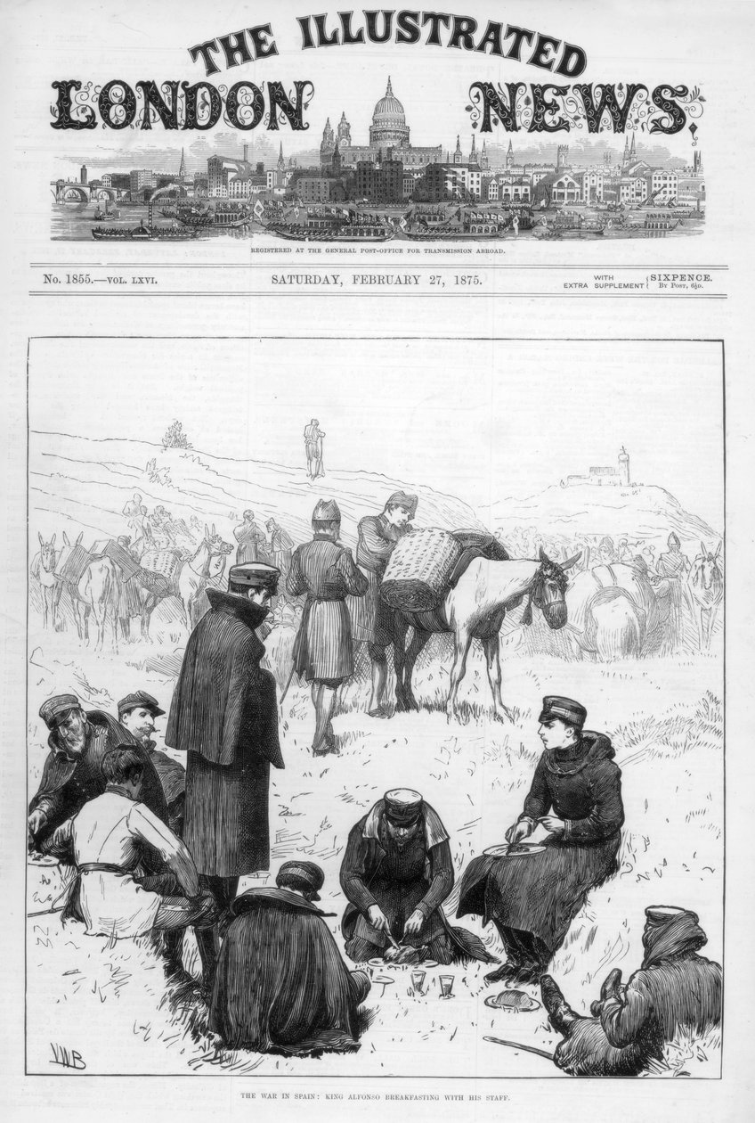 Forsiden av The Illustrated London News, 27. februar 1875 av Unbekannt